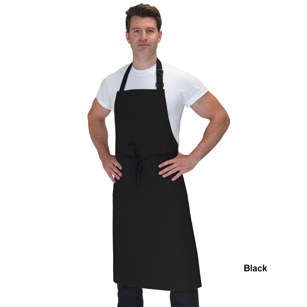 Dennys Cotton Bib Apron black