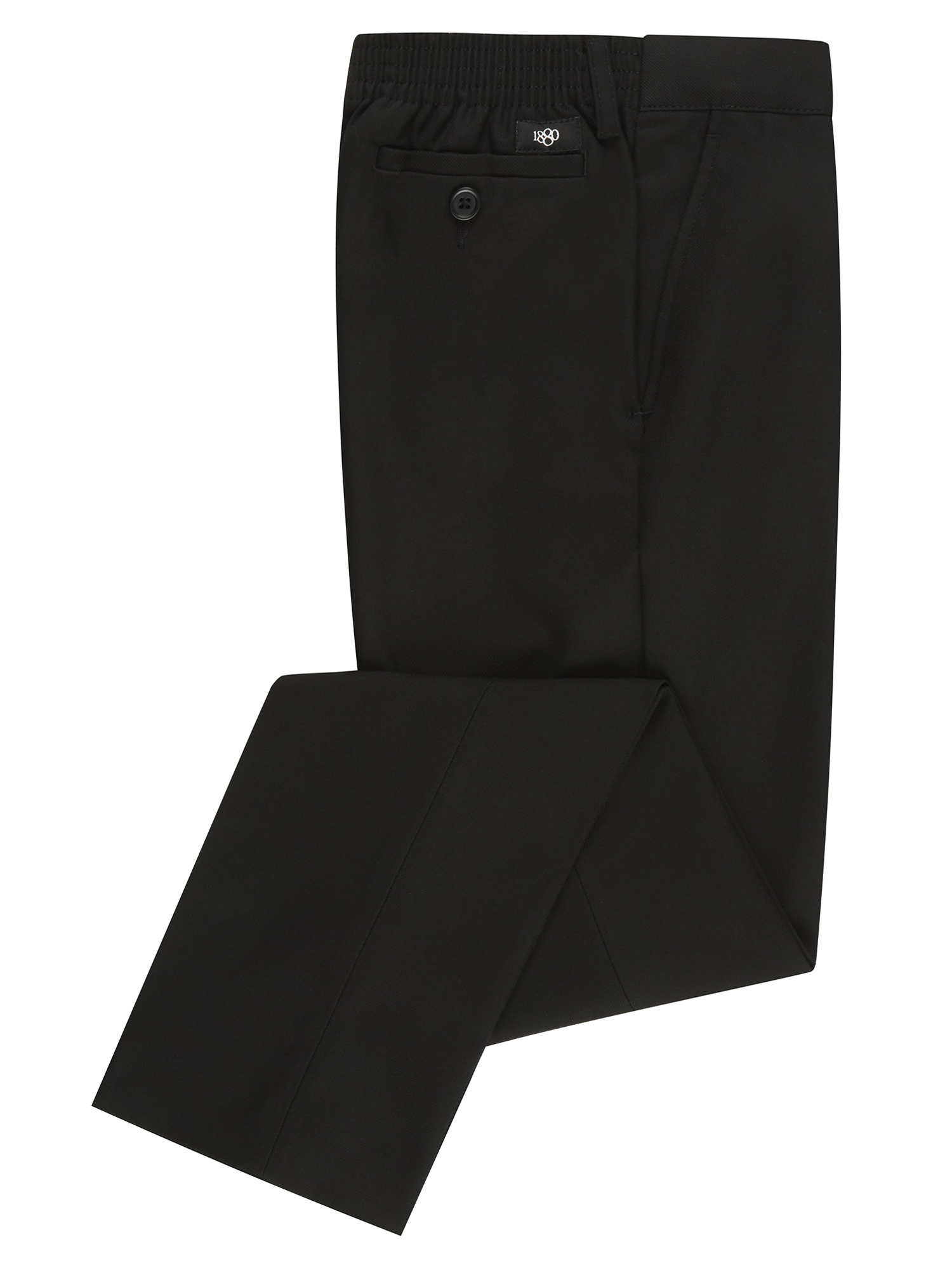 1880 Club Robert Plus Fit Black Trouser. 62300/00