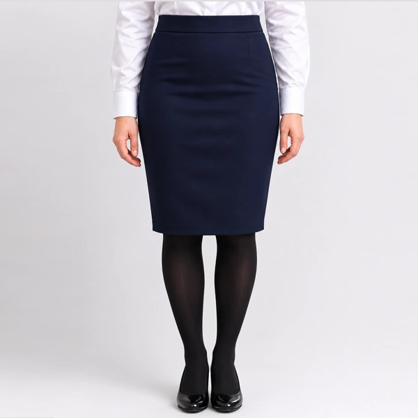 6th Form Straight Skirt - Navy