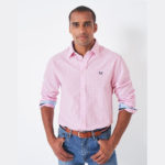 Crew Clothing Gingham Shirt - Classic Pink