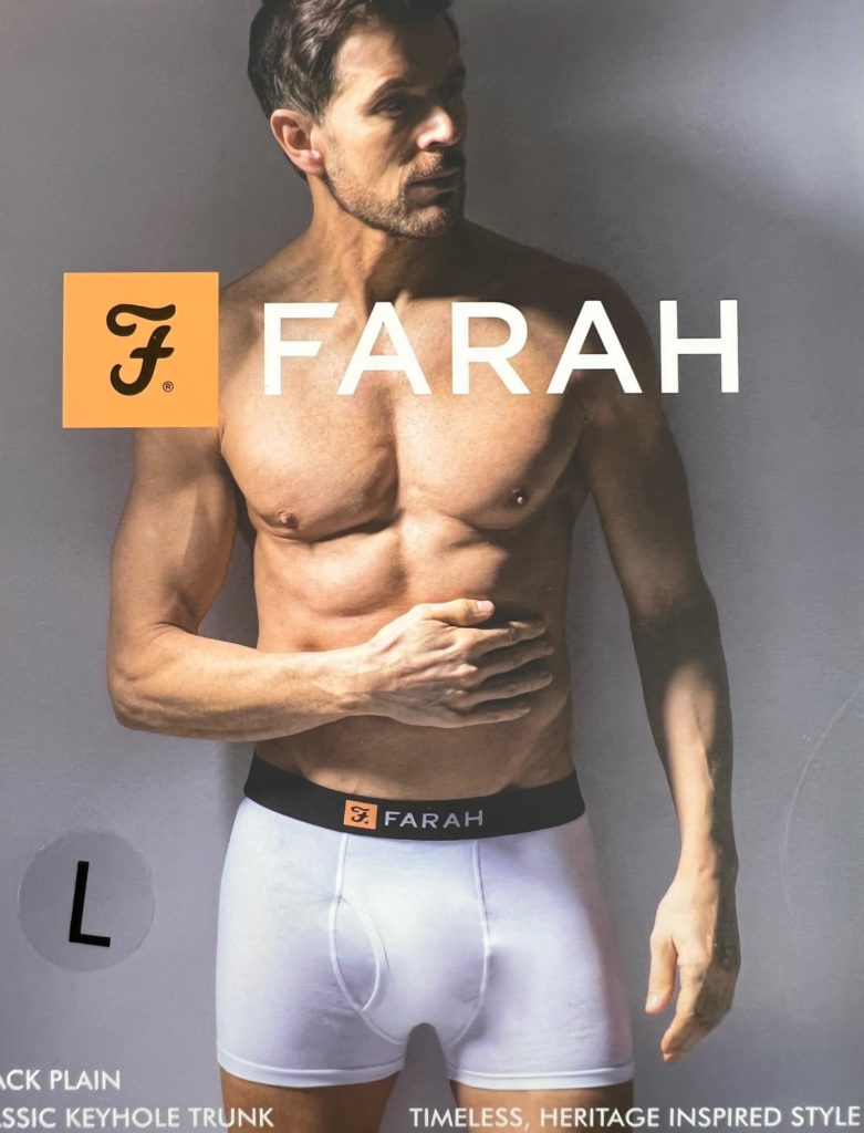 Farah Classic Keyhole Trunk - White - 2 Pack