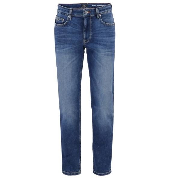 Fynch Hatton Modern-fit Jeans - Mid-blue