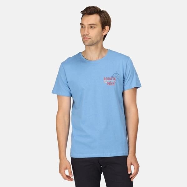 Regatta Cline VII Graphic T-Shirt - Lake Blue
