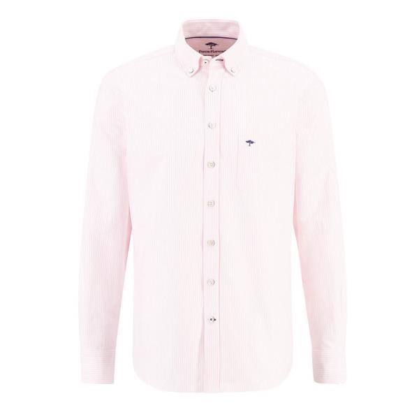 Fynch Hatton Pink Stripe Oxford Shirt - 5560