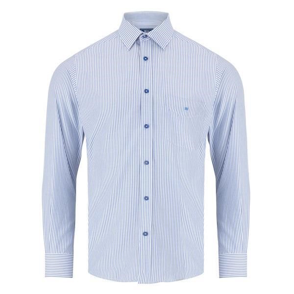 DG's Drifter Geneva LS Casual Shirt - Blue & White-14466-12