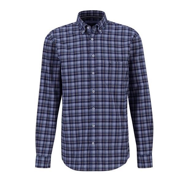 Fynch Hatton Sage Flannel Check Shirt