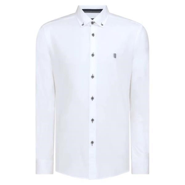 Remus Uomo White Seville LS Casual Shirt -13600-01
