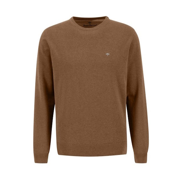 Fynch Hatton O-Neck Sweater - Walnut - 1314 210