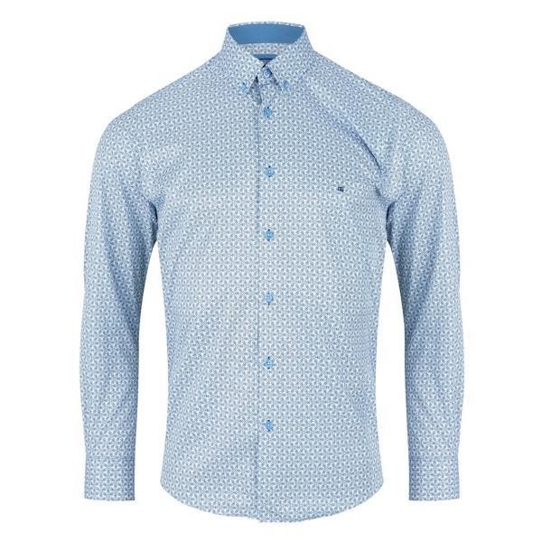 DG's Drifter Geneva LS Casual Shirt - Blue & White - 14586 - 12