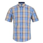 DG's Drifter Geneva SS Casual Shirt - Biege & Blue - 14724 SS 92