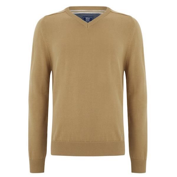 DG's Drifter Light Brown LS V-Neck Sweater - 55599 - 42