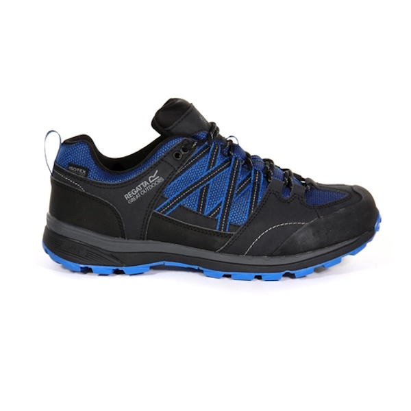Samaris II Waterproof Low Walking Shoes - Oxford Blue Ash RMF540