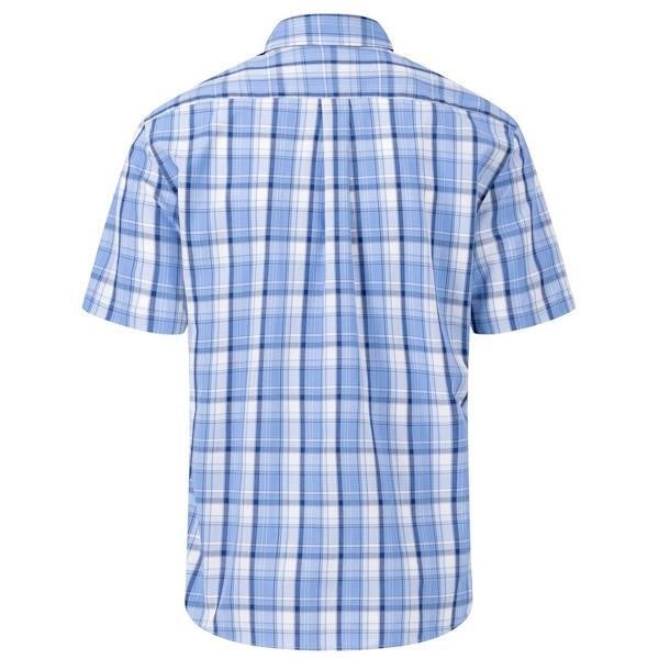Fynch Hatton Summer SS Shirt - Crystal Blue - 8071/604