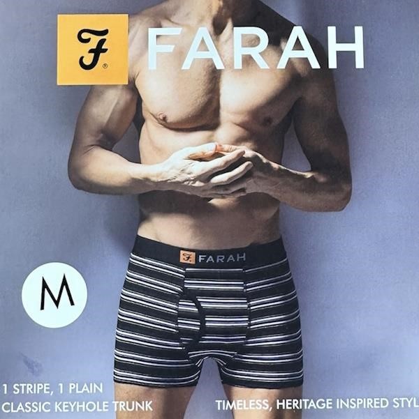 Farah 2 pack Trunks - 291 - Black / Charcoal
