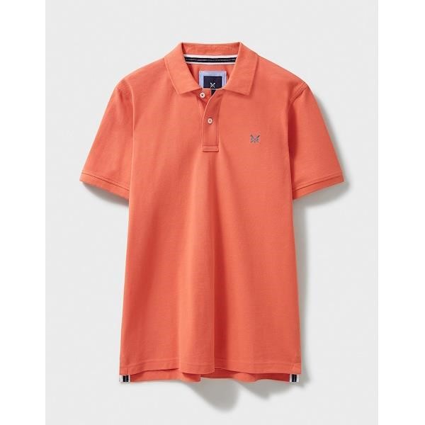 Crew Clothing Classic Pique Polo - Coral - MUE302