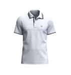 Fynch Hatton Contrast Tipping Polo - White - 1405 1580 802