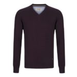 DG's Drifter Dark Purple Long Sleeve V-Neck Sweater  - 55599-77 