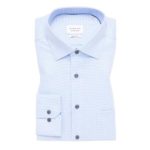 Eterna Comfort Structured Shirt - Light Blue - 4158 12 X19K