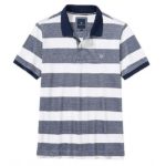 Crew Clothing Oxford Pique Polo Navy / White - MKE004