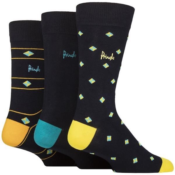 Pringle Bamboo Socks - 3PK - L6726MNVY