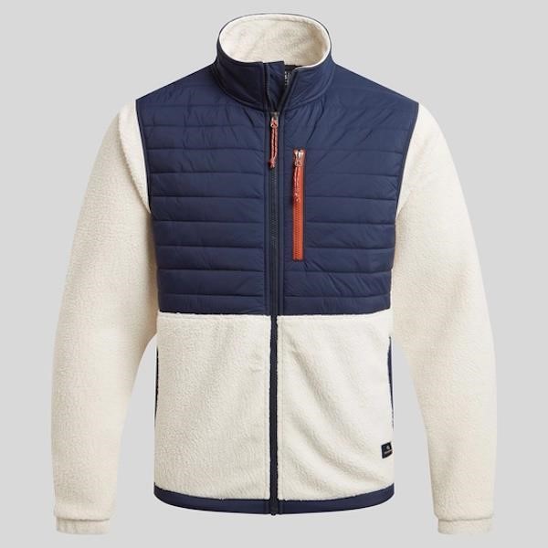 Craghoppers Montadale Insulating Hybrid Jacket | Ecru / Blue Navy - CMN319