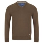 DG's Drifter Brown LS V-Neck Sweater - 55599-46