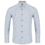 DG's Drifter Navy & White Geneva SS Casual Shirt -14639-18