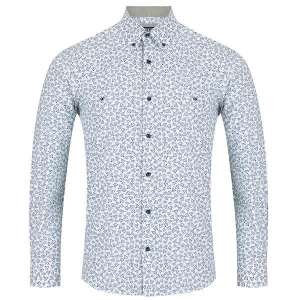 DG's Drifter Navy & White Geneva SS Casual Shirt -14639-18