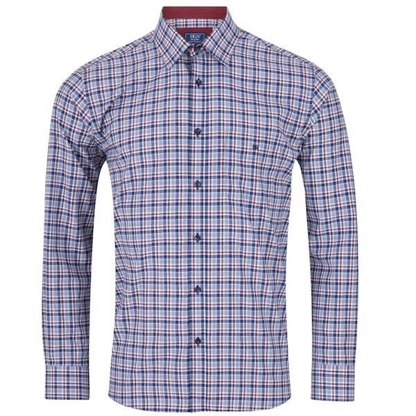 DG's Drifter Geneva LS Casual Shirt - Dark Blue - 14665-27