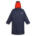 Regatta Adult Changing Robe - Navy / Rusty Orange