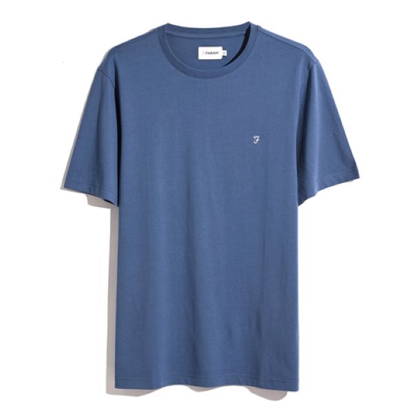 Farah Dean SS Classic T-Shirt - Steel Blue - FAKFE018 488