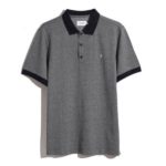 Farah Stafford SS Jacquard Polo Shirt - True Navy - FAKFE020 412