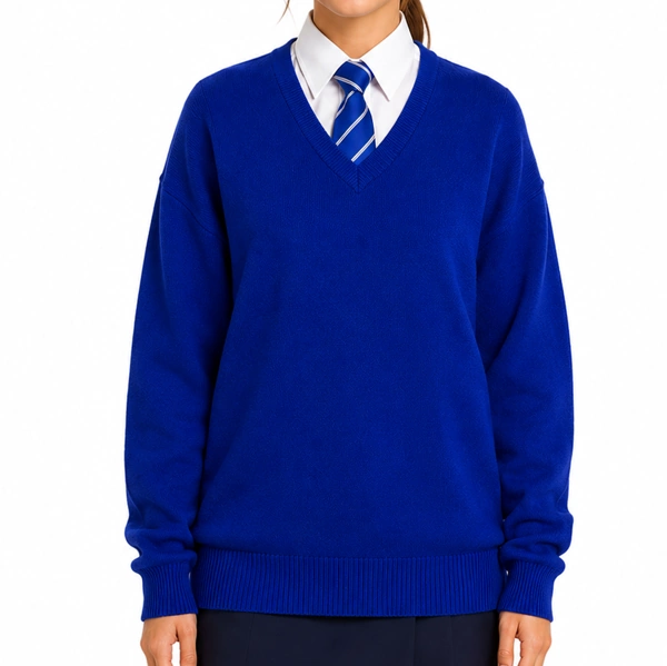 Glenlola V-neck Sweater - Royal