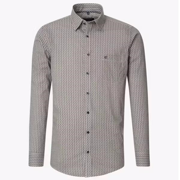 Casa Moda Casual Shirt - Navy/Beige - 444303900 100