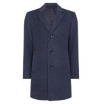 Remus Uomo Dark Blue Quinn Tailored Coat - 90379 / 28