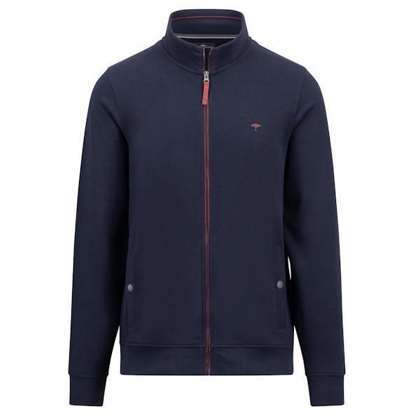 Fynch Hatton Zip Cardigan Navy - 1409 1731 685