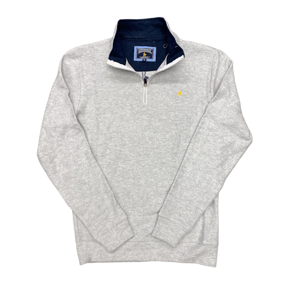 Mineral Diamond 1/4 Zip - Grey Marl - ML301577