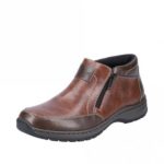 Rieker Brown Boot with Zipper - 03352-24