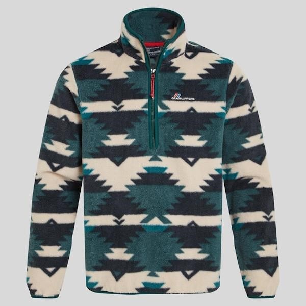 Craghoppers Tatton Half Zip - Dark Viridian Print