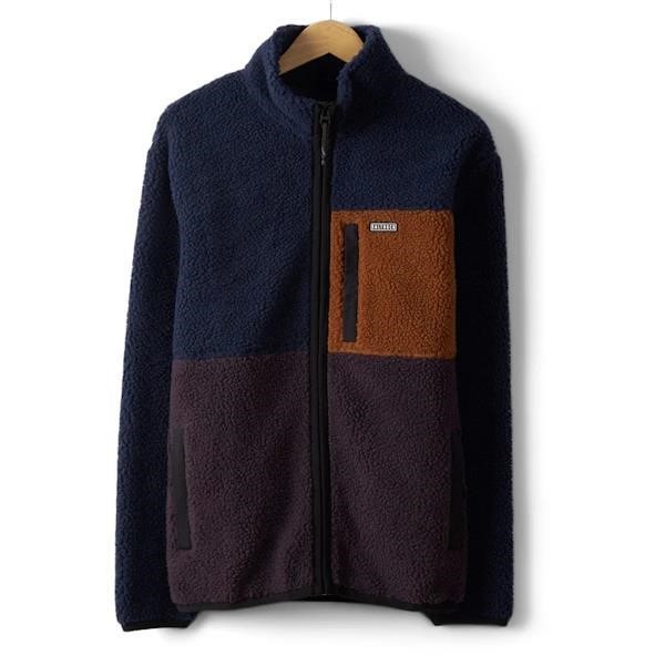 Saltrock Wye - Colourblock Borg Fleece - Blue