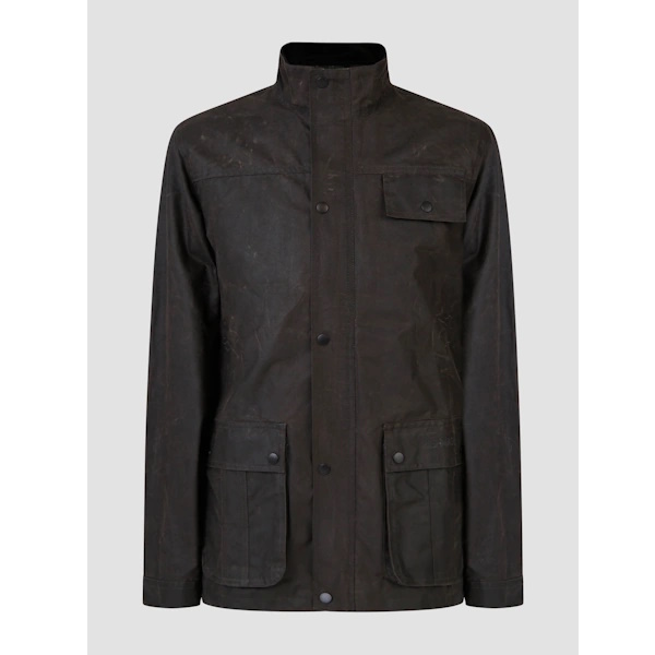 Mish Mash Utilis Java Wax Jacket - Brown