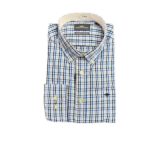 Fynch Hatton LS Check Shirt - Blue - 1412 5370 607