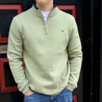 Mineral Rey Quarter Zip Sweater - Sage