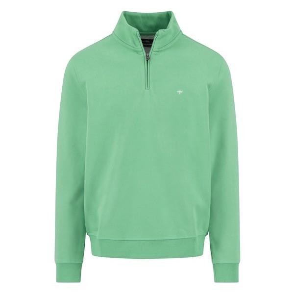 Fynch Hatton Troyer Zip Sweat - Turf Green - 1502 1351 722