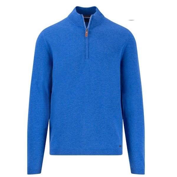 Fynch Hatton Troyer Zip - Strong Blue - 1502 316 628