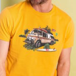 Saltrock Retro Camper Tee - Gold