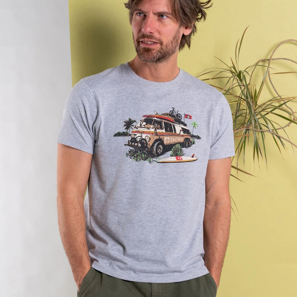 Saltrock Retro Camper Tee - Grey