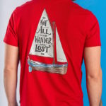 Saltrock Lost Ships Tee - Red - Back view