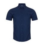 Remus Uomo Navy Tapered SS Casual Shirt - 13961SS_78