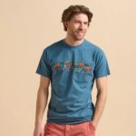 Brakeburn Painted Peleton Tee - Murky Blue